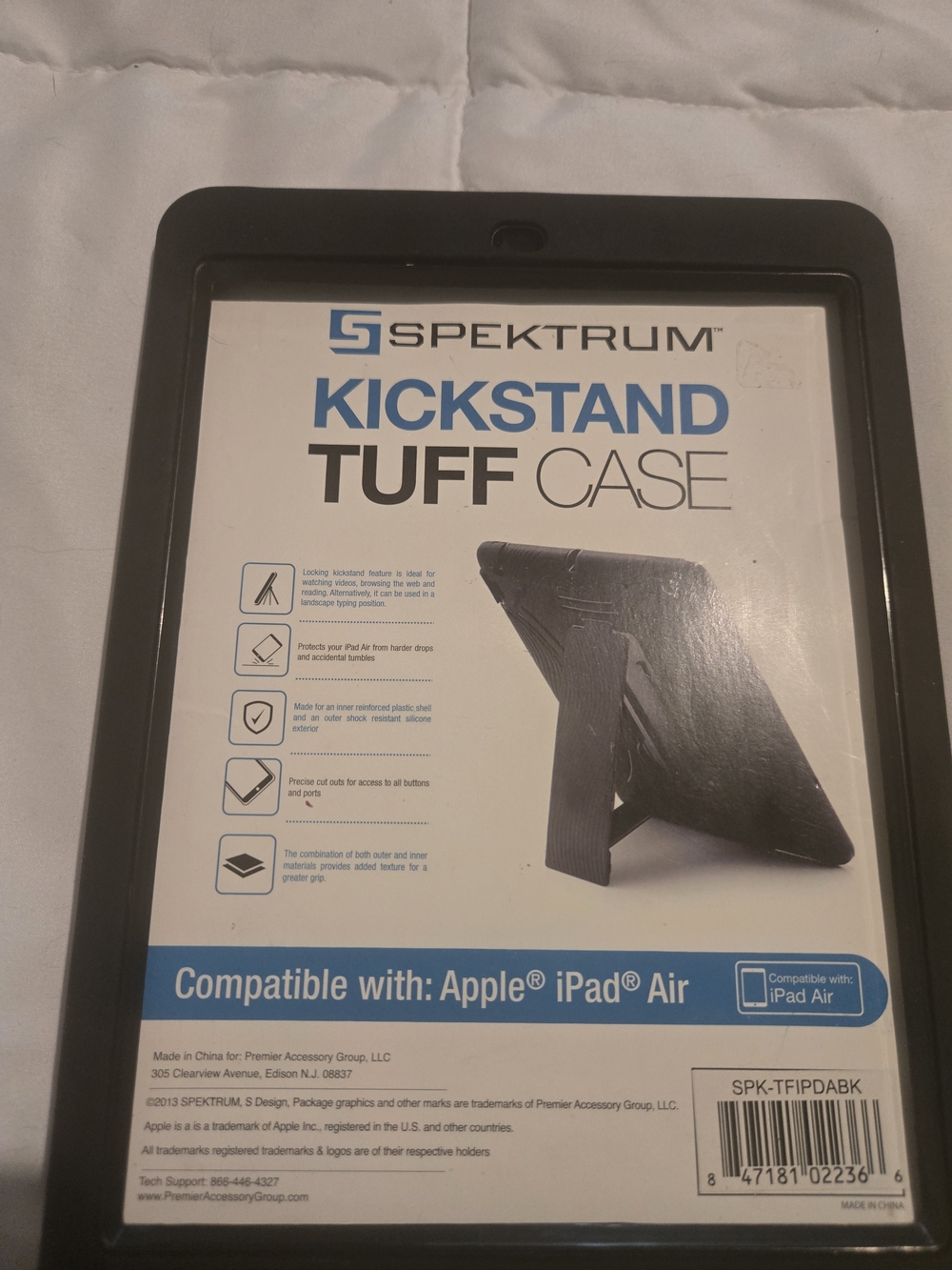 Kickstand Tuff Case for Apple iPad Air - Black